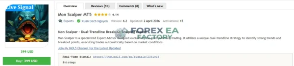Mon Scalper MT5 MQL5 Review