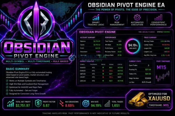 Obsidian Pivot Engine MT5 Result 1