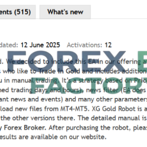 XG GOLD ROBOT MT5 V9.0 | Build 6090+Unlimited Free update