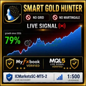 Smart Gold Hunter MT5 V2 – SetFile | MQL5 114% Gain | Low Drawdown