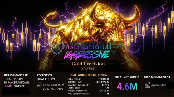 Institutional Aggressive XAUUSD MT5 results